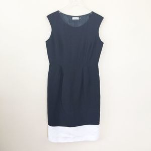Calvin Klein Color Block Sleeveless Shift Dress 10